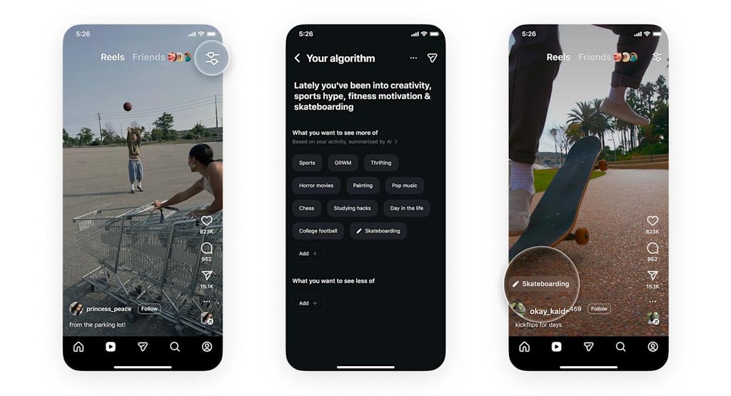 Instagram lança controle total dos tópicos que o algoritmo recomenda aos usuários