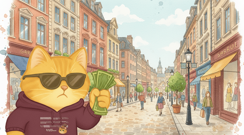 Shopping Cat | Sticky Cattt