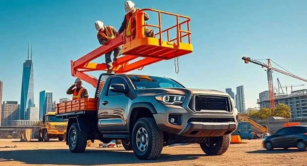 Alquier pick up con cesta elevadora