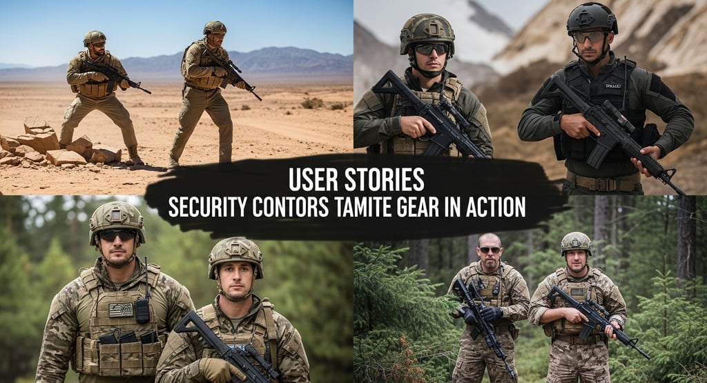 User Stories — Tactical Gear in Action