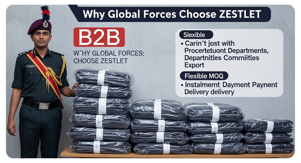 Why Global Forces Choose ZESTLET We don’t just manufacture; we partner with procurement departments, ceremonial committees, a