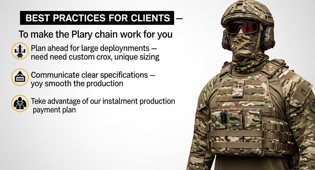 Best Practices for Clients — How to Plan Your Orders To make the supply chain work for you: