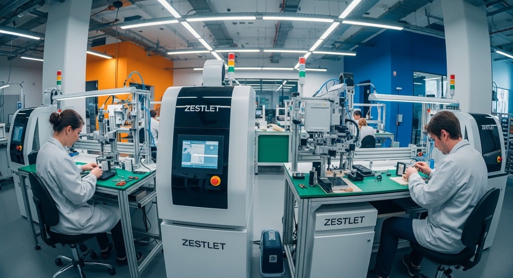 Computerized embroidery machines for insignia and patches.