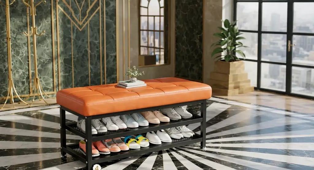 Banco sapateira organizador