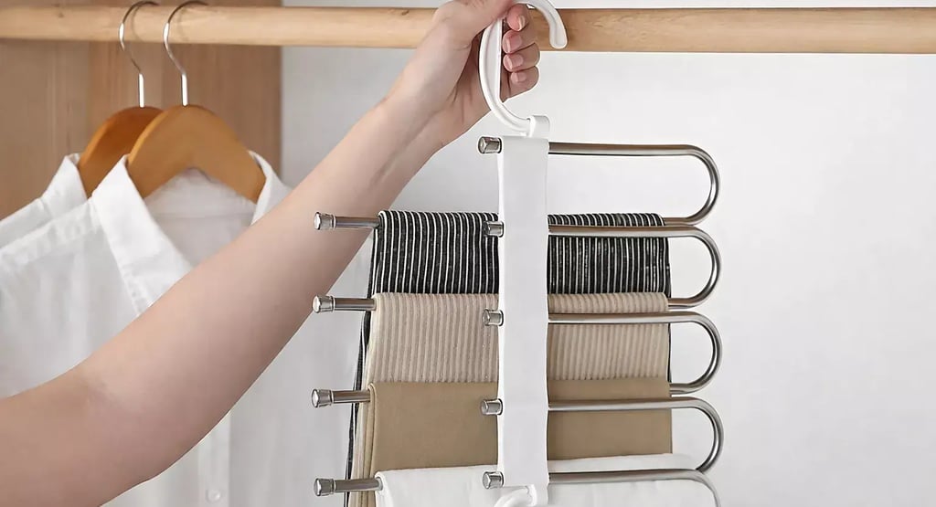 Cabide de roupas 5 em 1