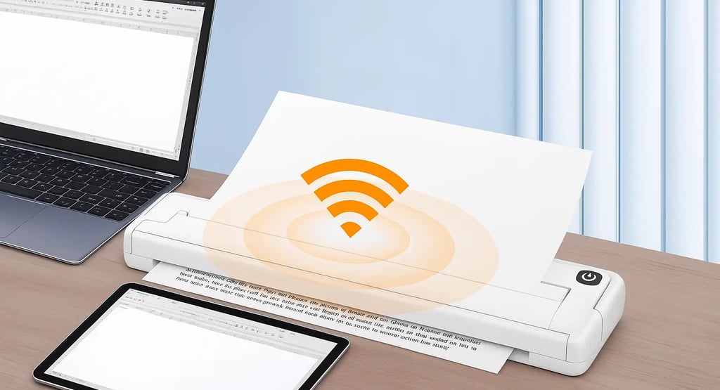 Impressora térmica A4 portátil