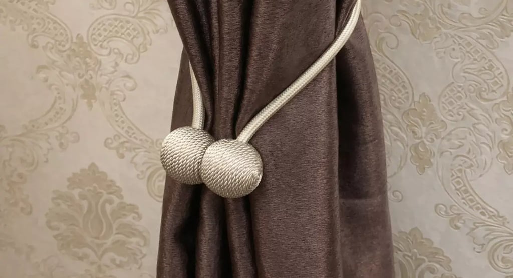 Prendedor magnético para cortinas