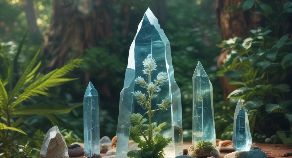 a group of crystal point point crystal point point crystal point crystal point crystal point crystal
