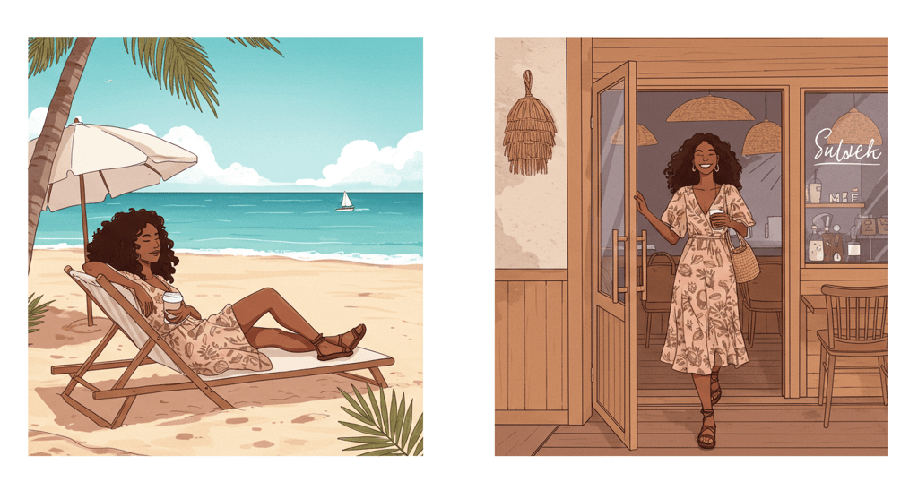 of Traveler demonstrating versatile tropical getaway outfits 2025,