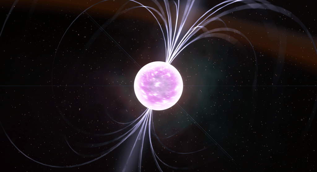 Conceptual neutron star in space, highlighting its extreme density and compact size - strange facts