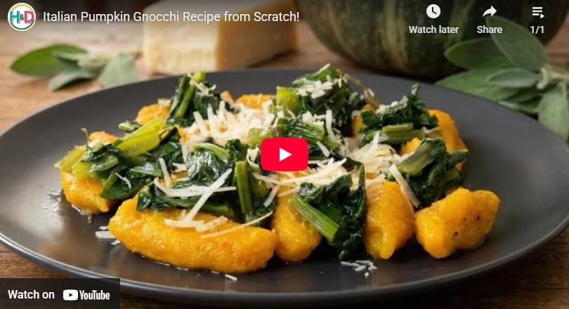 Gnocchi di zucca fatti in casa video