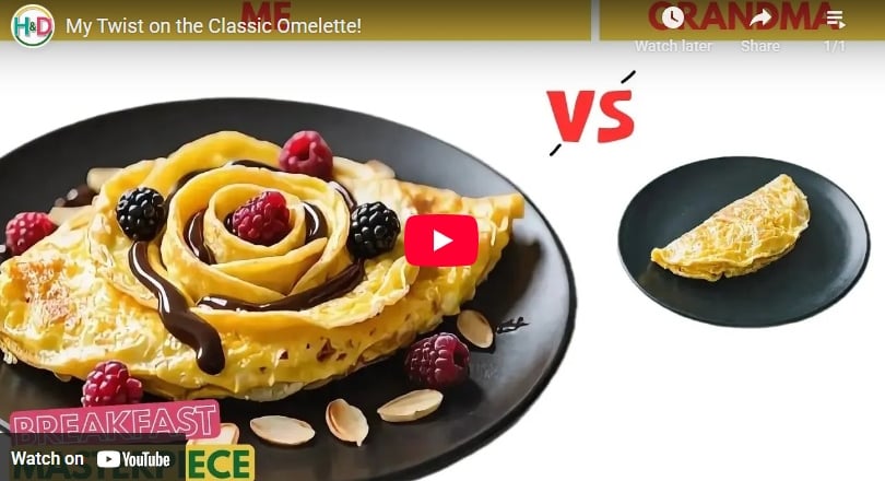 Video ricetta come fare omelette proteica