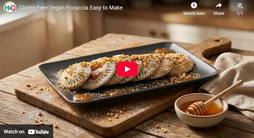 Focaccia dolce senza glutine e vegana