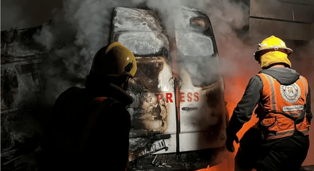 Five Journalists Killed in Israeli Airstrike in Gaza