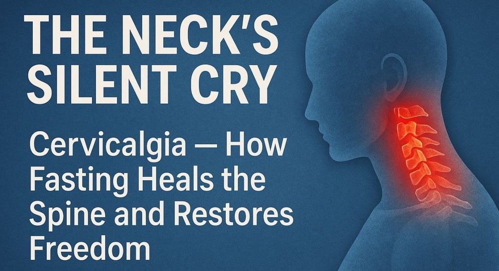 🩺 The Neck’s Silent Cry : Cervicalgia — How Fasting Heals the Spine and Restores Freedom 🌙
