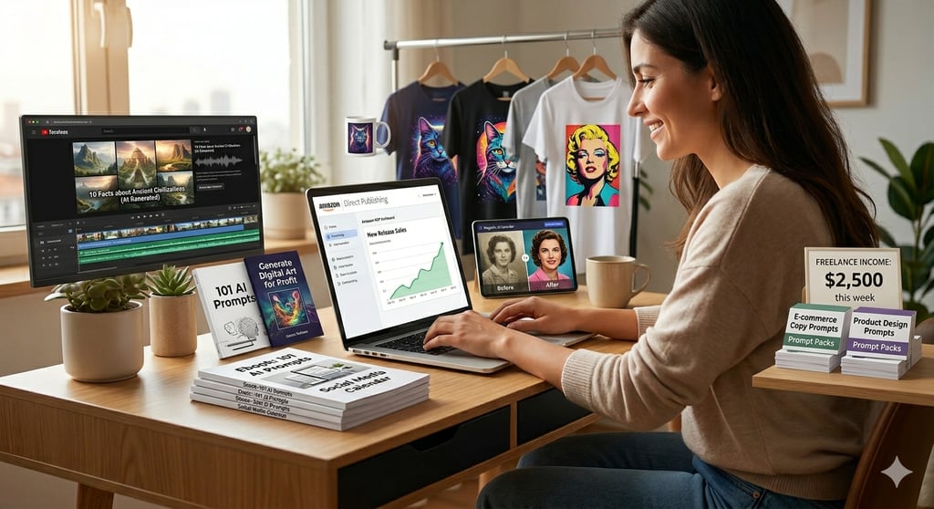 Easy Ways to Make Money With AI Tools