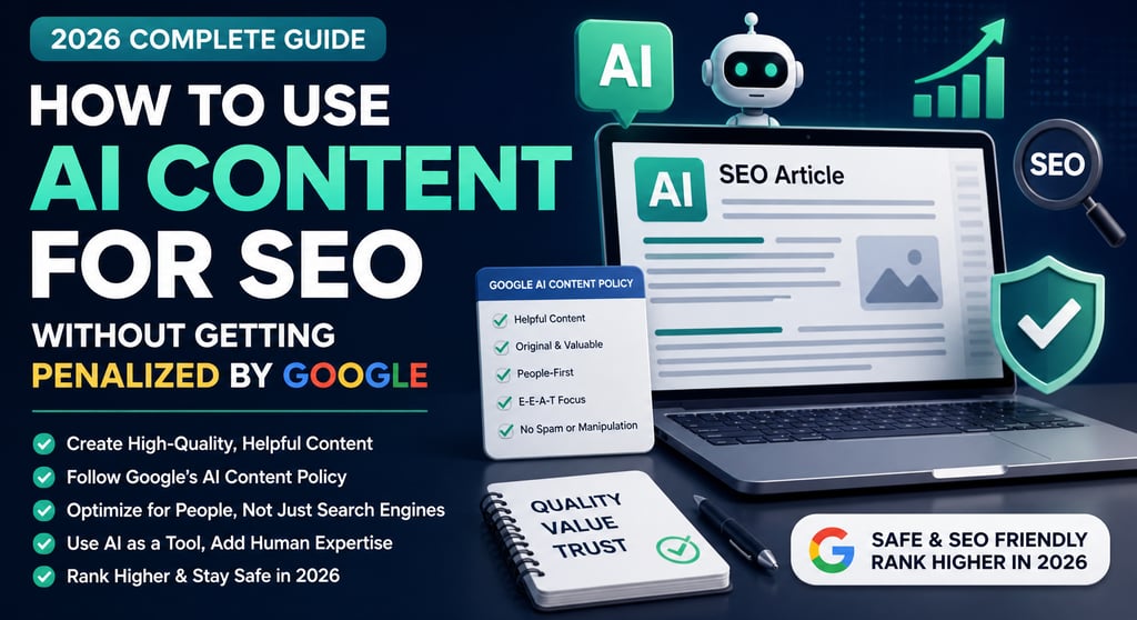 How to use AI content for SEO without getting penalized by Google