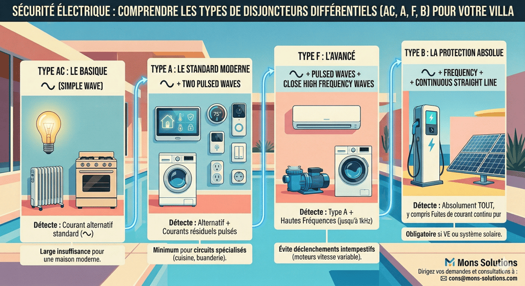 types de disjoncteurs