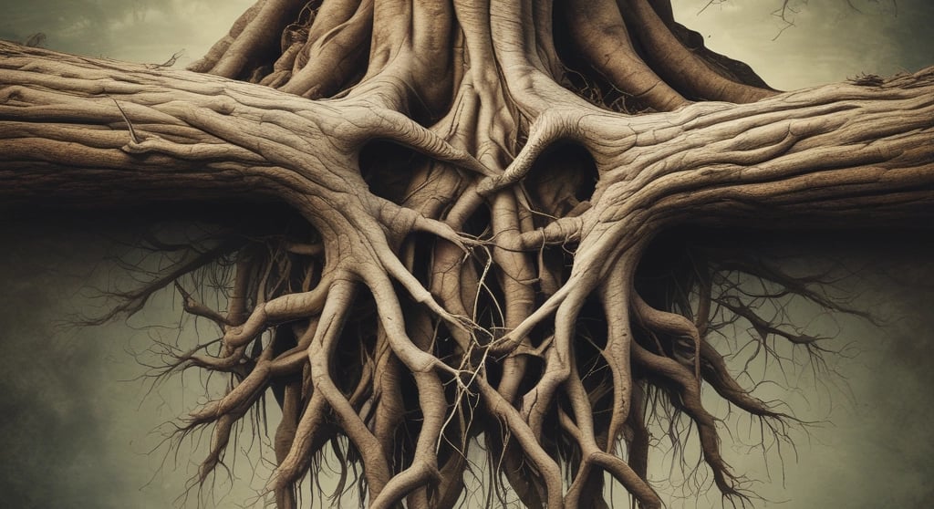 A cross-section of tree roots showing the foundation of internal security in recovery & safety.