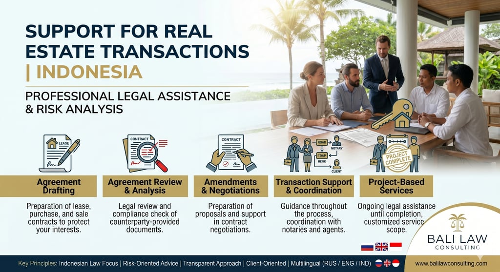 Support for Real Estate TransactionsSupport for Real Estate Transactions