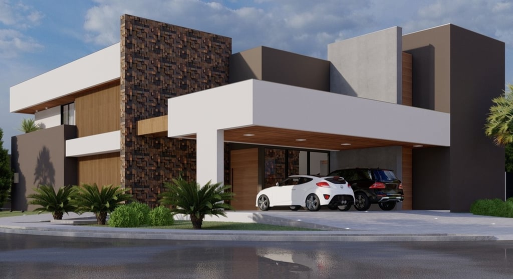 fachada de esquina contemporanea 