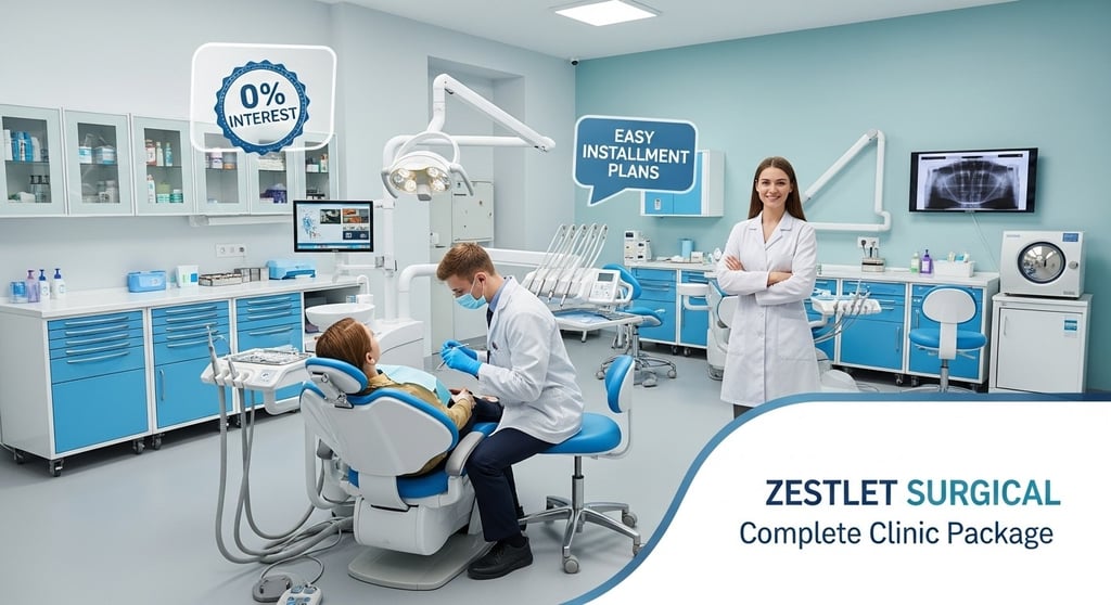 Tandartsstoelen en complete kliniekinrichting met eenvoudige afbetalingsplannen van 0% | Zestlet Sur