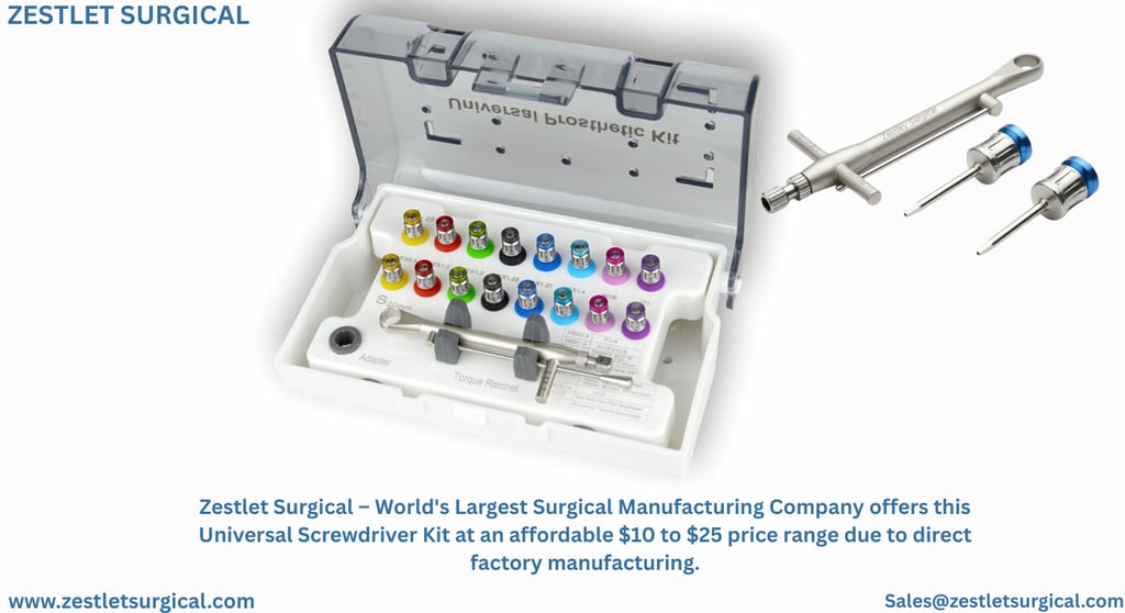 Universal Implant & Prosthetic Screw Driver Kit
