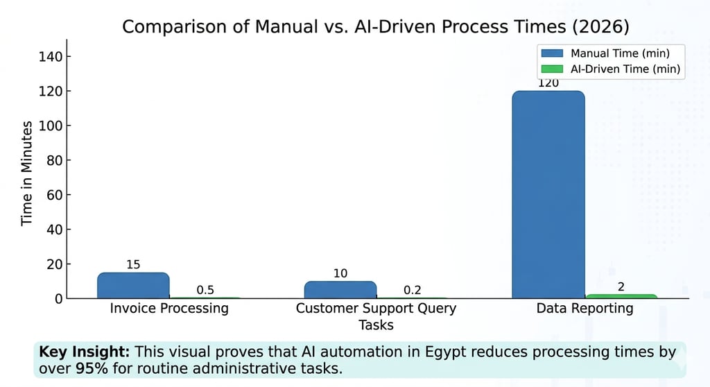 Manual vs AI Driven Process Times