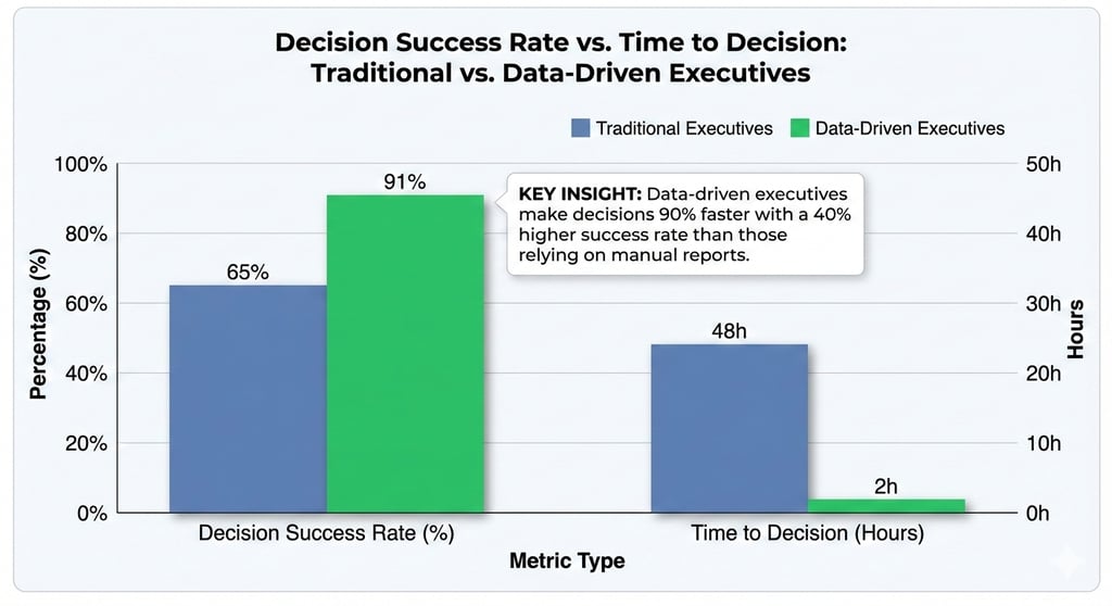 Decision success rate vs time to decision chart