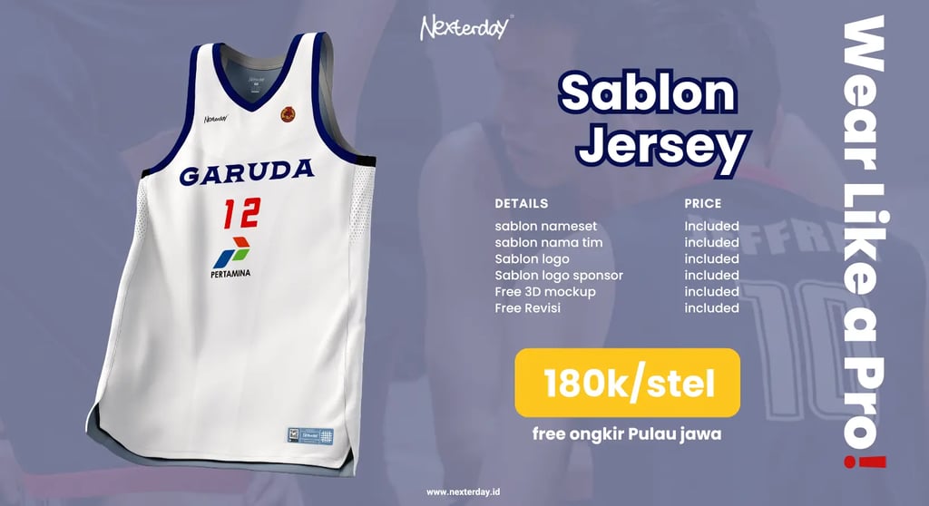 Sablon Jersey Custom Pricelist