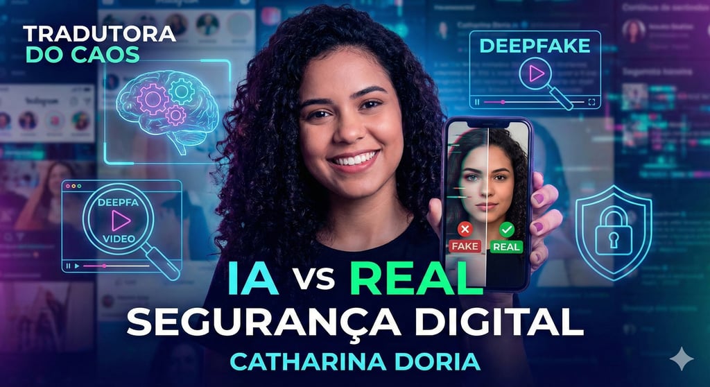 a woman holding a cell phone with a picture of a woman in a black shirt