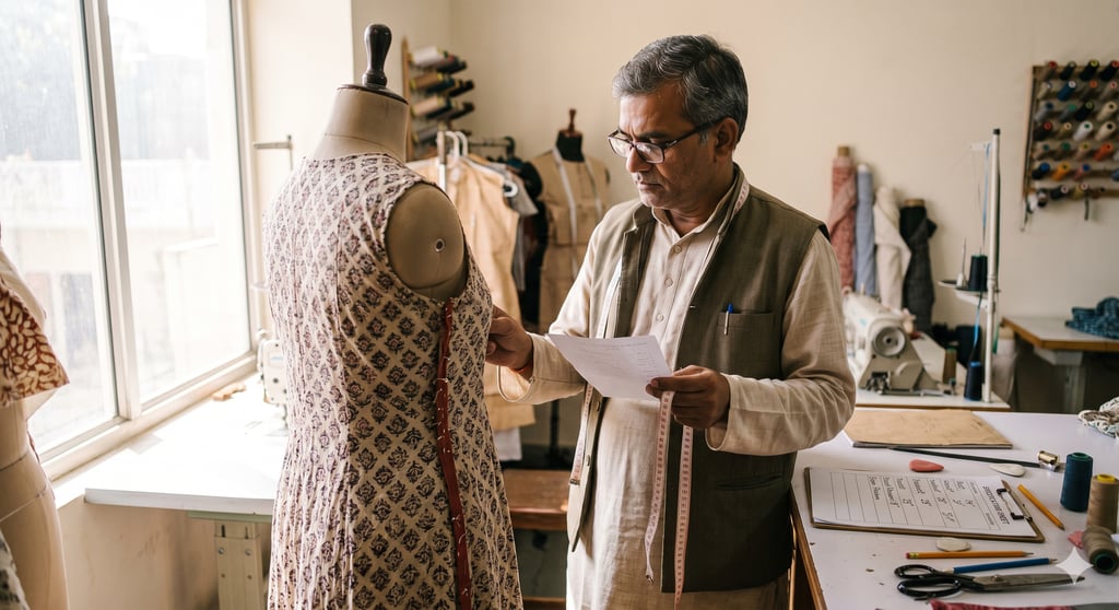 Custom garment fitting and quality check
