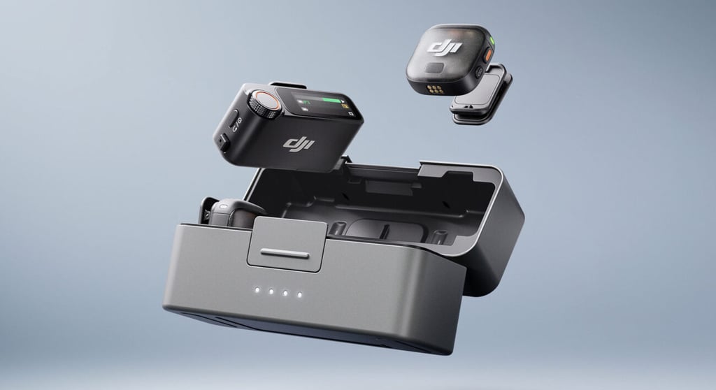 DJI Mic 3: O Microfone Sem Fio Revolucionário com 4 Transmissores, Timecode e Gravação em 32-Bit