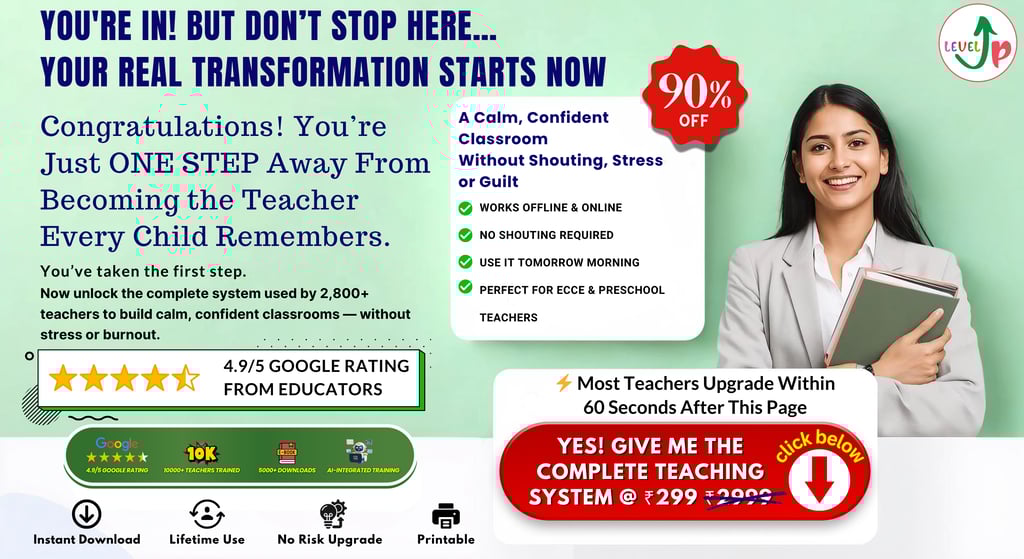 LevelUp Online Education toolkit for ready-to-use preschool and ECCE teaching strategies