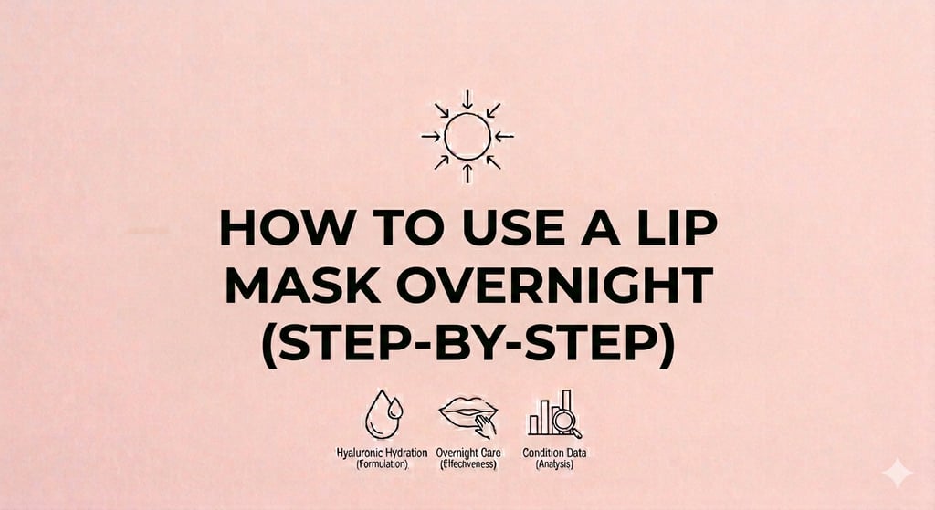 How to Use a Lip Mask Overnight (Step-by-Step)