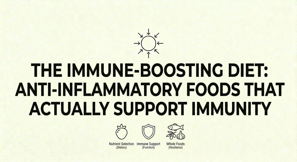 Immune-Boosting Diet Anti-Inflammatory Foods