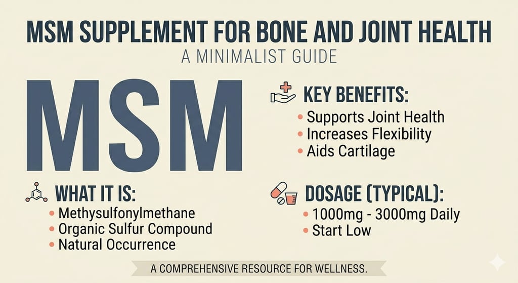 MSM Supplement for Bone and Joint Health The Complete Guide