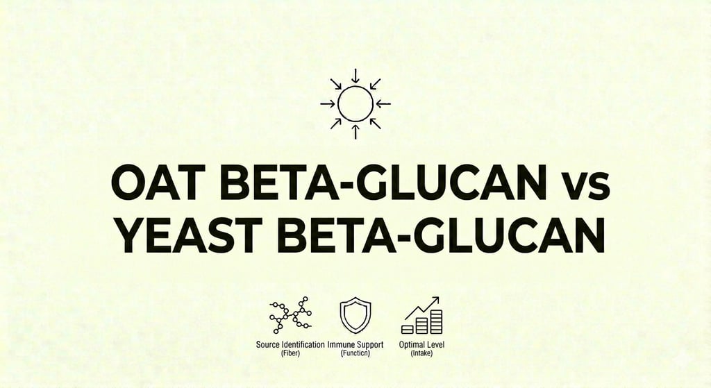 Oat Beta-Glucan vs Yeast Beta-Glucan