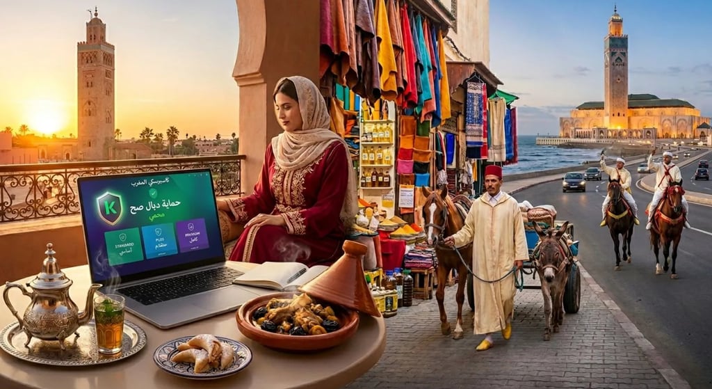 KASPERSKY MAGHRIB PREMIUM HMAYA DIAL SAH FACE L KOUTOUBIA M3A BERRAD ATAY TAJINE F MARRAKECH