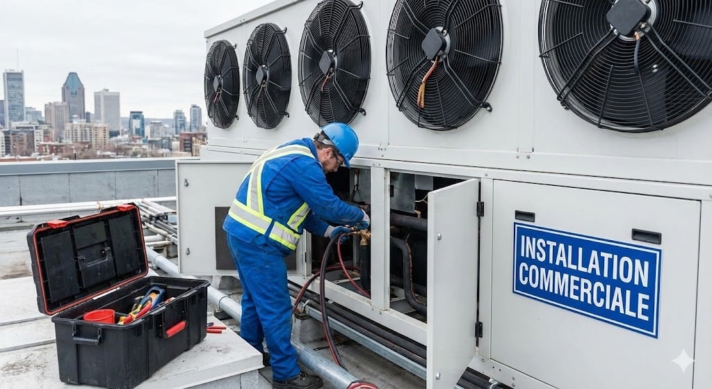 Vente, remplacement, réparation et maintenance commerciale