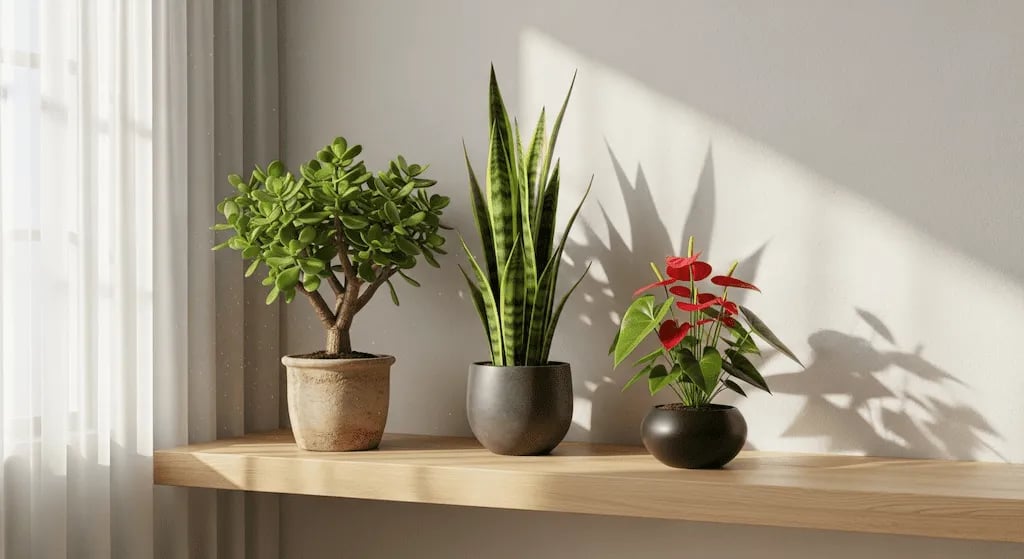 Selección de plantas de la suerte y Feng Shui para decorar el hogar y atraer abundancia.