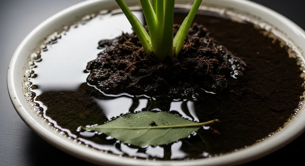 Error común: dejar la maceta sobre un plato lleno de agua estancada, que provoca pudrición de raíz