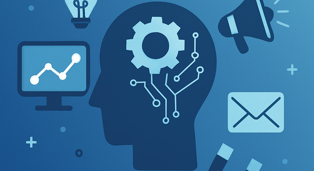 AI marketing visual zonder tekst