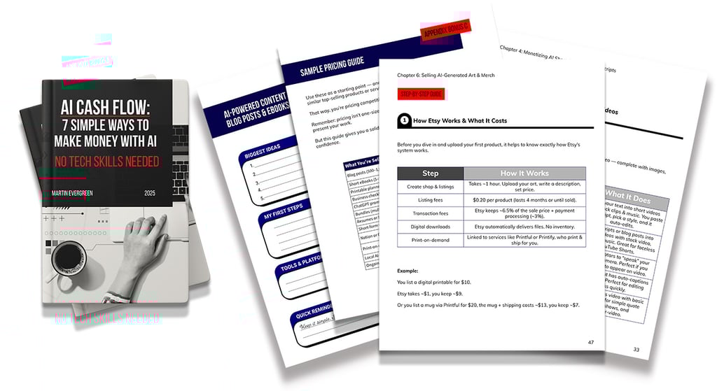 inside pages of the AI Cashflow book
