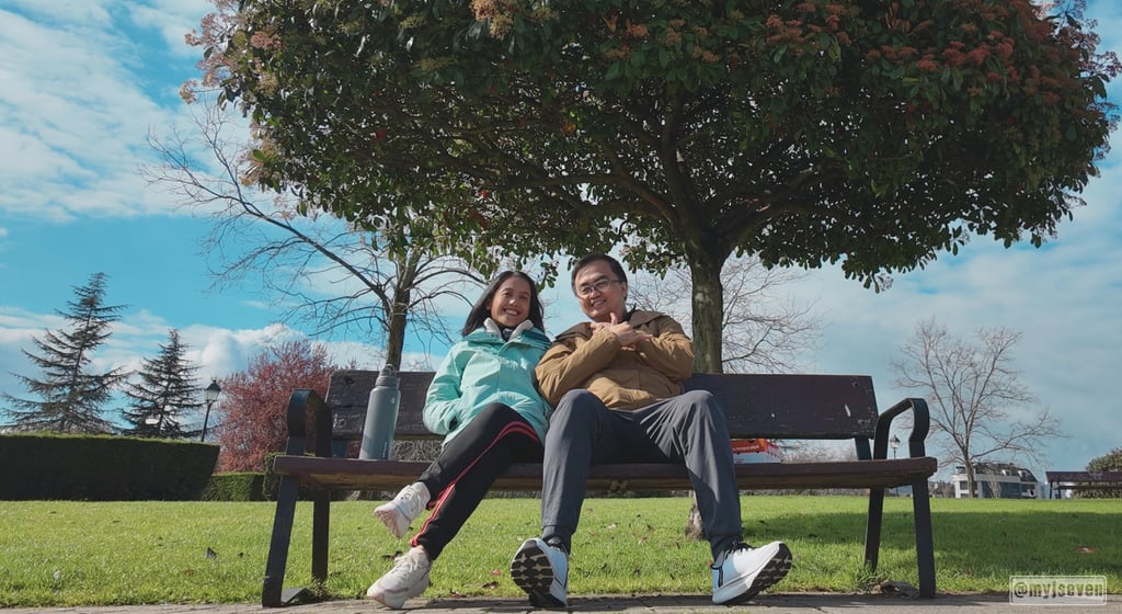 MJ & Seven at Parque de Santuyano, Oviedo, Spain