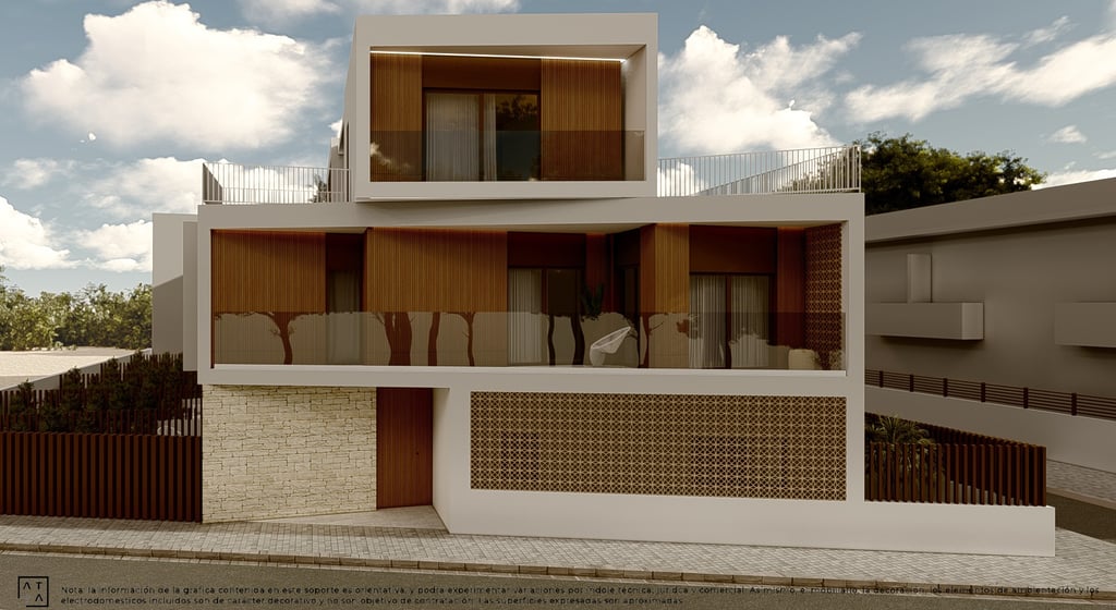 a house with a balcony and a balcony