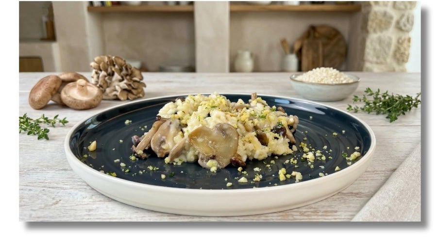 Come fare il risotto vegan ai funghi