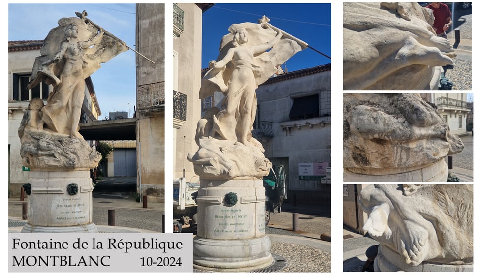 Fontaine de la république MONTBLANC - ARNOULD MTDP - Pézenas - Hérault