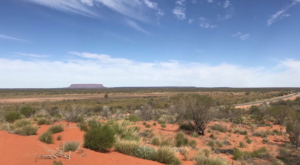 Formación rocosa en el desierto australiano