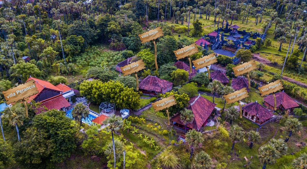 Villa Perancis sky view 